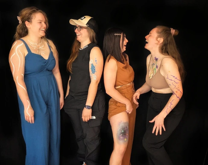 Bodypainting groupe - atelier