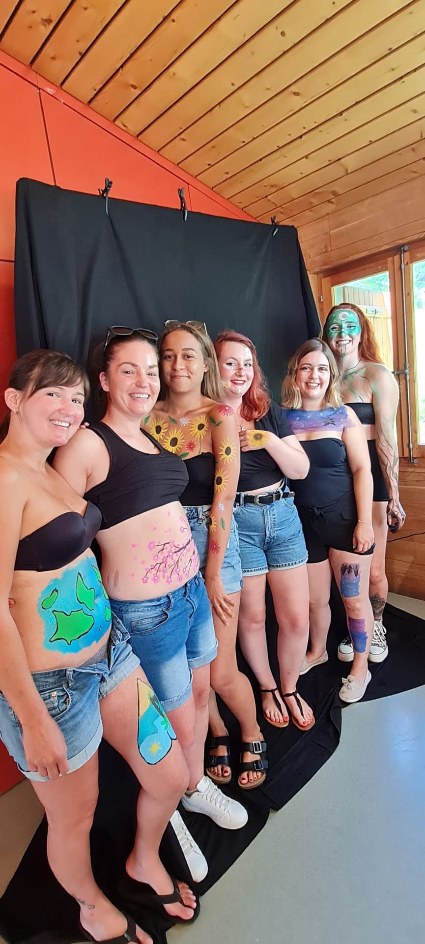 Bodypainting groupe - atelier