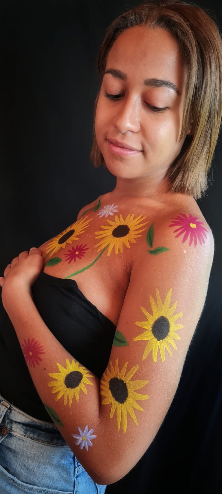 Bodypainting - fleurs - bras