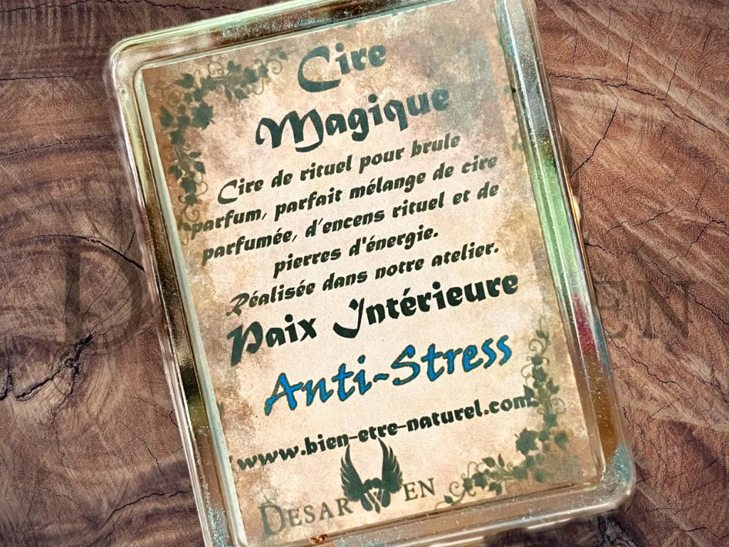 [3512] Cire rituel magique parfumée tablette pour brule cire (Anti Stress)
