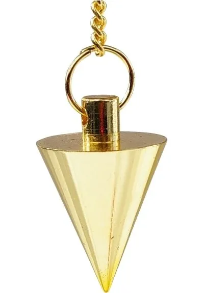 Pendule conique laiton doré