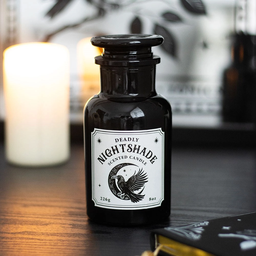 Bougie d'apothicaire Deadly Nightshade - Corbeau
