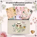 Jeu de 32 Cartes d’Affirmations Positives – Éveil Printanier